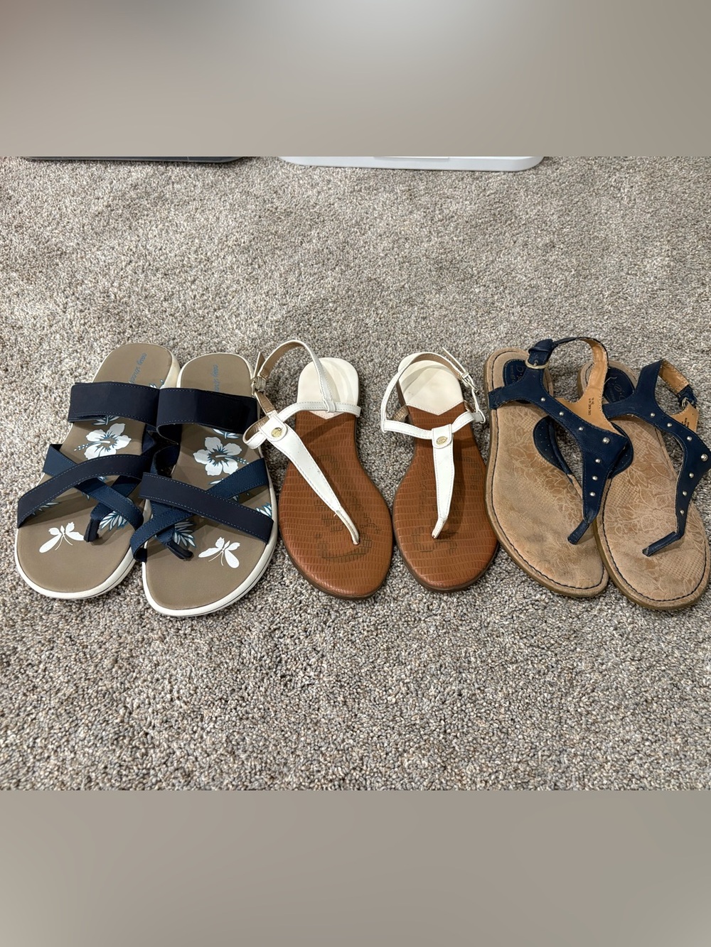 Sandals 3 Pairs